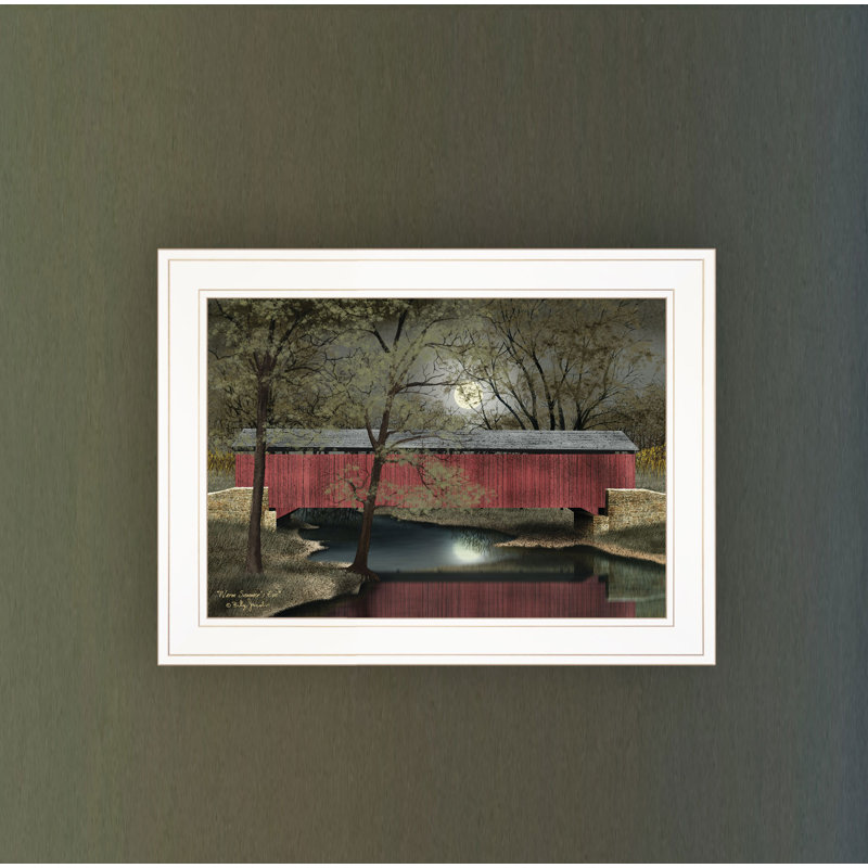 "Warm Summer Eve", décoration murale encadrée pour le salon et la chambre à coucher par Billy Jacobs, Blanc