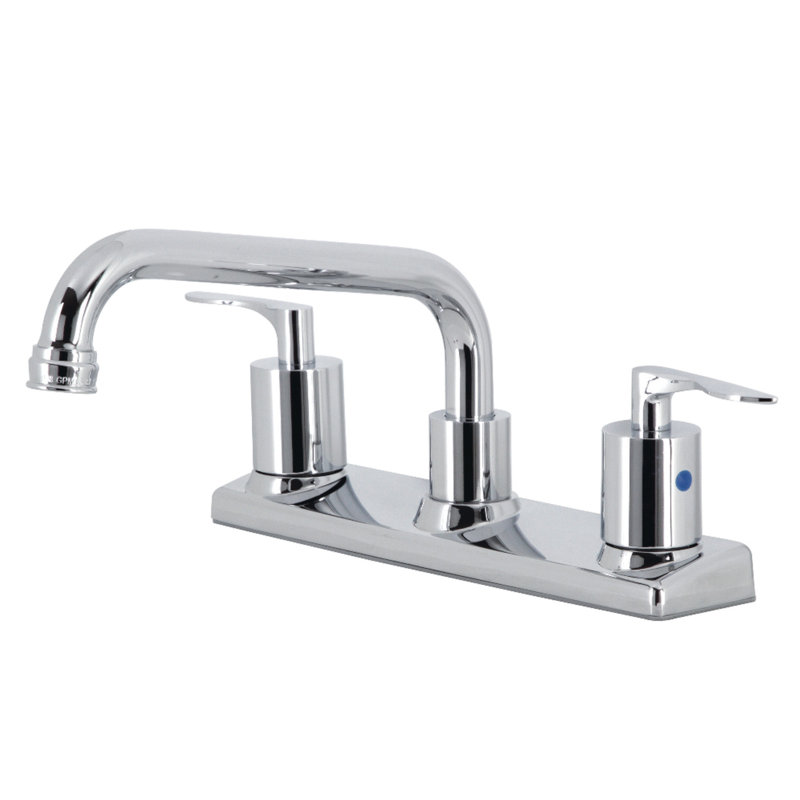 Robinet de cuisine central Kingston, Chrome poli