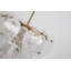 Hyler - Brushed Brass Finish - Wispy White Murano Style Glass Shade-1600704464-1600704466