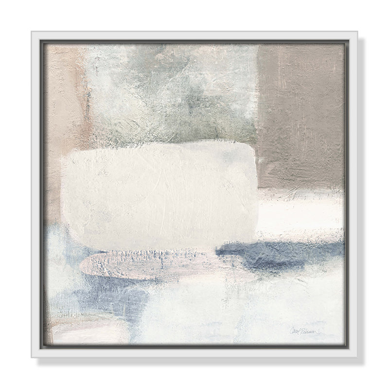 Lucas - Toile à cadre flottant, L 13,5 po x H 13,5 po, Blanc