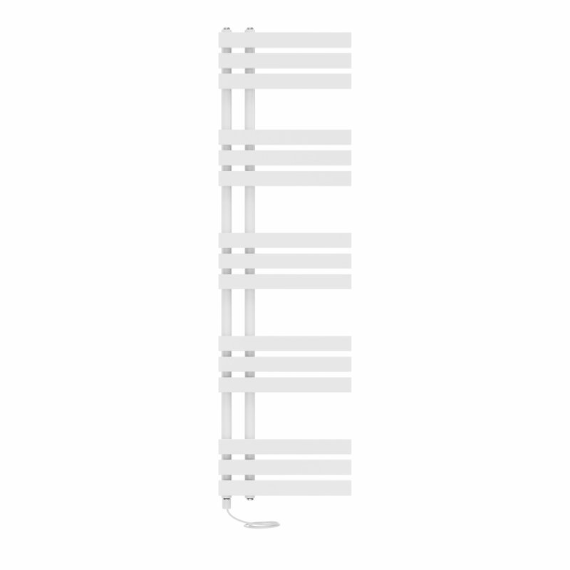 Rhyane Designer Towel Rail Heated Towel Rails, White, 160cm H x 45cm W x 7.35cm D