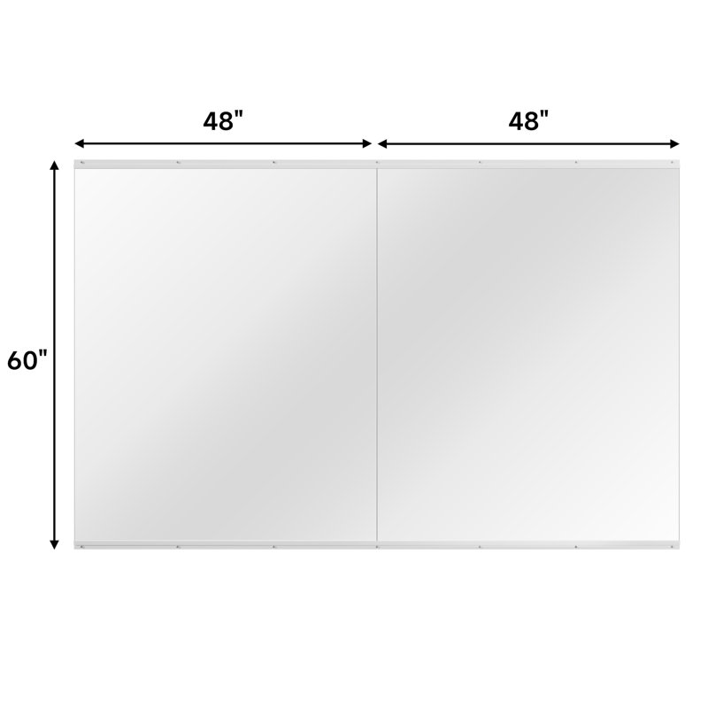 Miroirs d'entraînement pour la gymnastique à domicile, 60 po x 48 po, 2