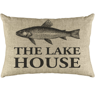  the Lake House Linen Lumbar Pillow