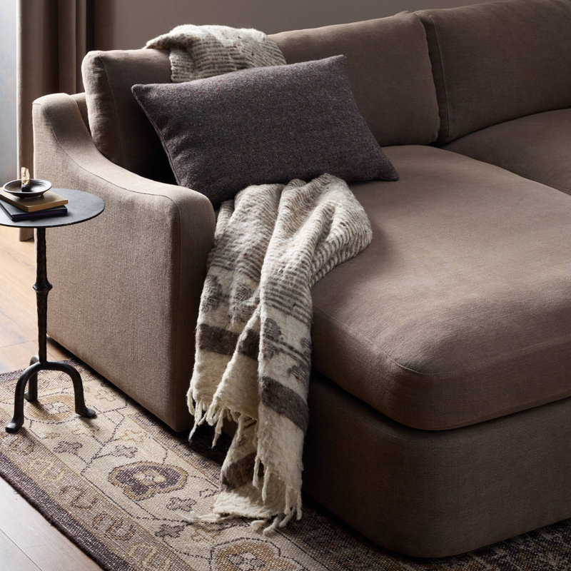Aurelia 2-Piece Sectional, Left Hand Facing, Boatway Coffee Linen