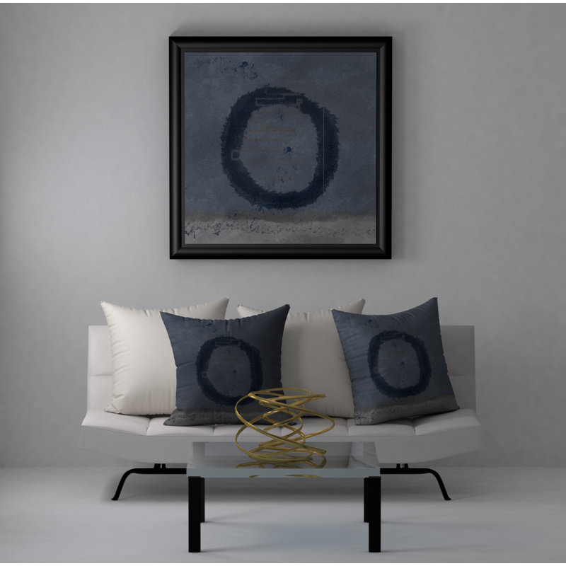 Chic Abstract Reversible Throw Pillow, 20" x 20"