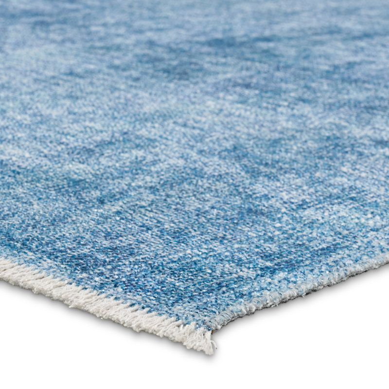 Vibe by Jaipur Living Tiaret Powerloomed Blue Area Rug (5'x8'), Rectangle 5' x 8'