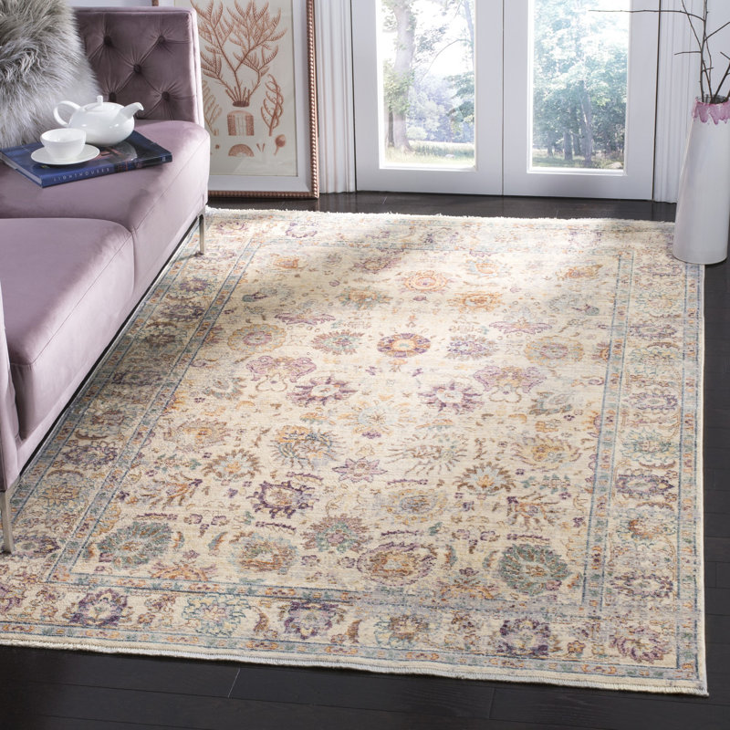 Soren Performance Floral Rug, Rectangle 4' x 6'