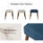 Duplessis 44"W Modern Bench with Solid Wood Legs and Foot Pads-1673544743