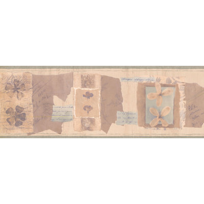 Kraemer Floral 15' L x 7"" W Wallpaper Border -  Fleur De Lis Living, 8891C3D16F5145E49E984AF70AFEB2B6