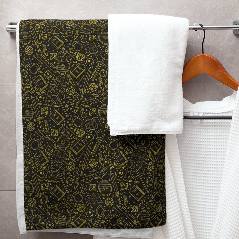 Serviette de bain classique, Jaune