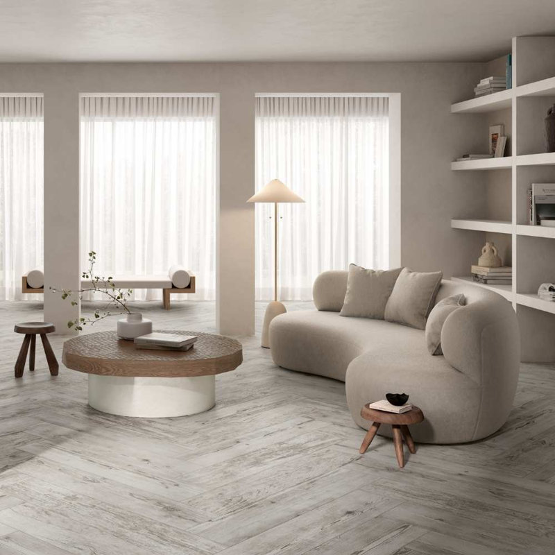 Molise 9x48 Porcelain Wall and Floor Tile, Gray