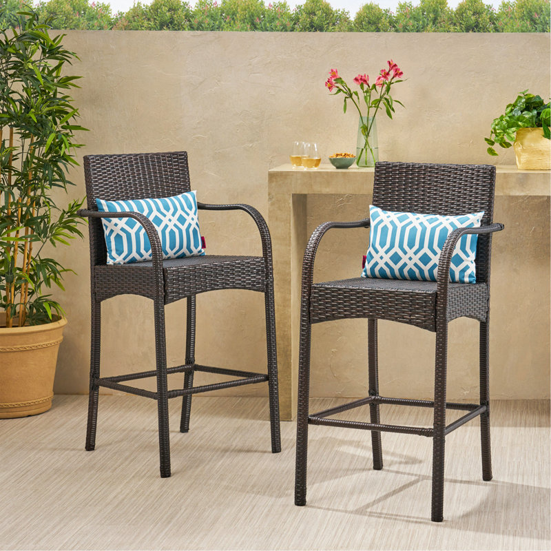 Barstool Chair, Multi-Brown