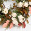 Couronne de fleurs artificielle 24 po avec récolte d'automne, baies, feuilles, roses, couronne florale pour décor de l'Action de grâce-38564249