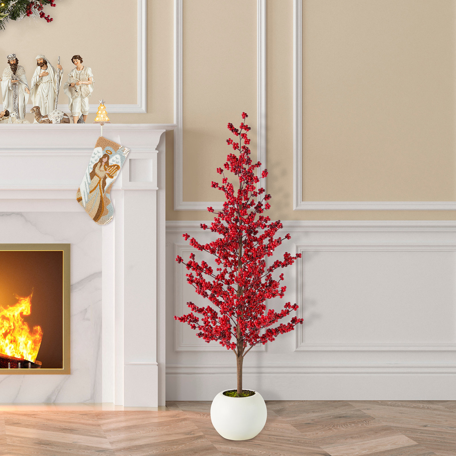 41"H  Christmas Berry  Porch Tree