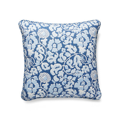 Folklore Maiden Floral Pillow with Trim