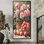 "Pe pivoines parmi les fruits de la récolte", reproduction sur toile encadrée