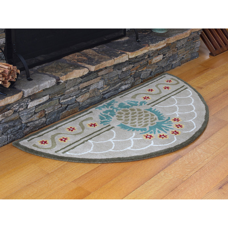 Tapis beige en laine 