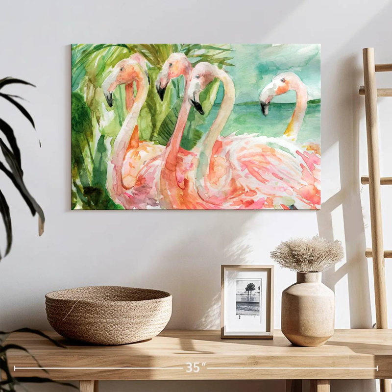 Slender Pink Ladies, 16" H x 24" W