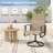 5-Piece Waterproof Patio Dining Set – Outdoor Rectangular Table & 4 Padded Swivel Chairs-17071147