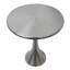 Table d'appoint en métal et nickel brossé