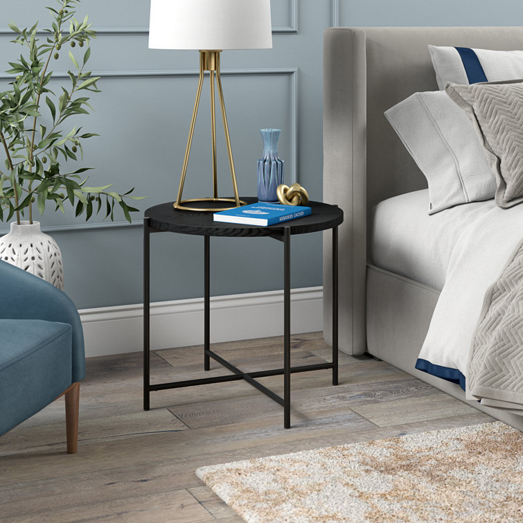 Tamu Faux Marble End Table