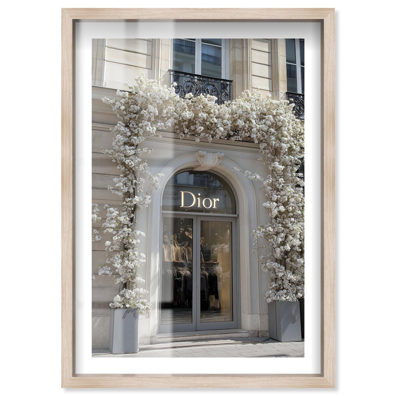Décoration murale Haute Garland Shadowbox Print Glam par Notoriart, cadre blond, 37 x 55, H 55 po x l 37 po, Cadre blond