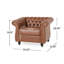 Fauteuil d'appoint capitonné Mirod (chaise incluse seulement)