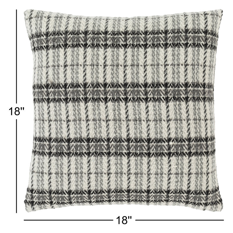 Santorini Chevron Reversible Throw Pillow, 18" x 18", Down