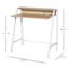 Emerfield Metal Base Writing Desk-907066659-907066661