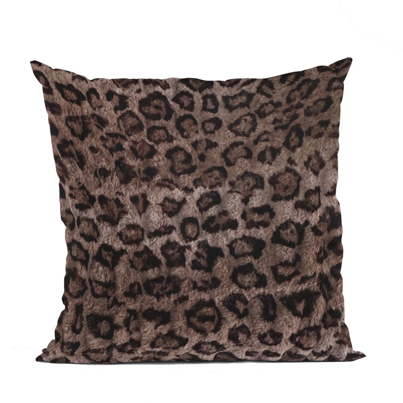 Animal Print Reversible Throw Pillow, 20" x 36", Animal Print, Dark Brown