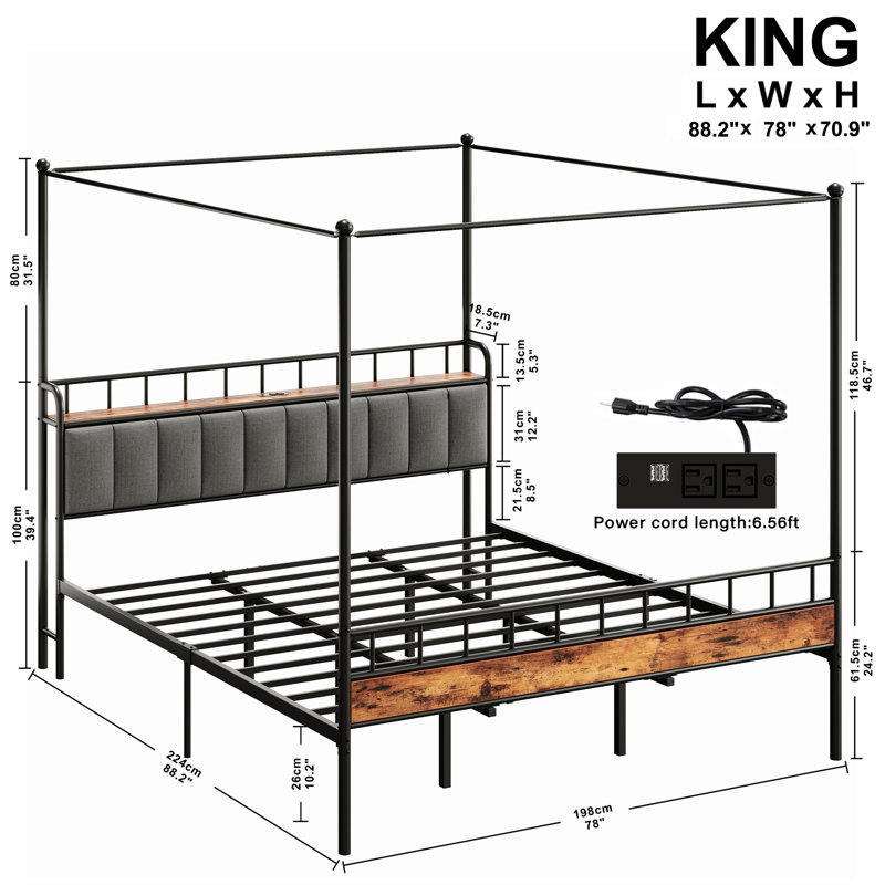 Jayger Industrial Modern Bookcase w/ File Cabinet Drawers - Solid Wood/Metal, Storage, Medium Wood Tone, King