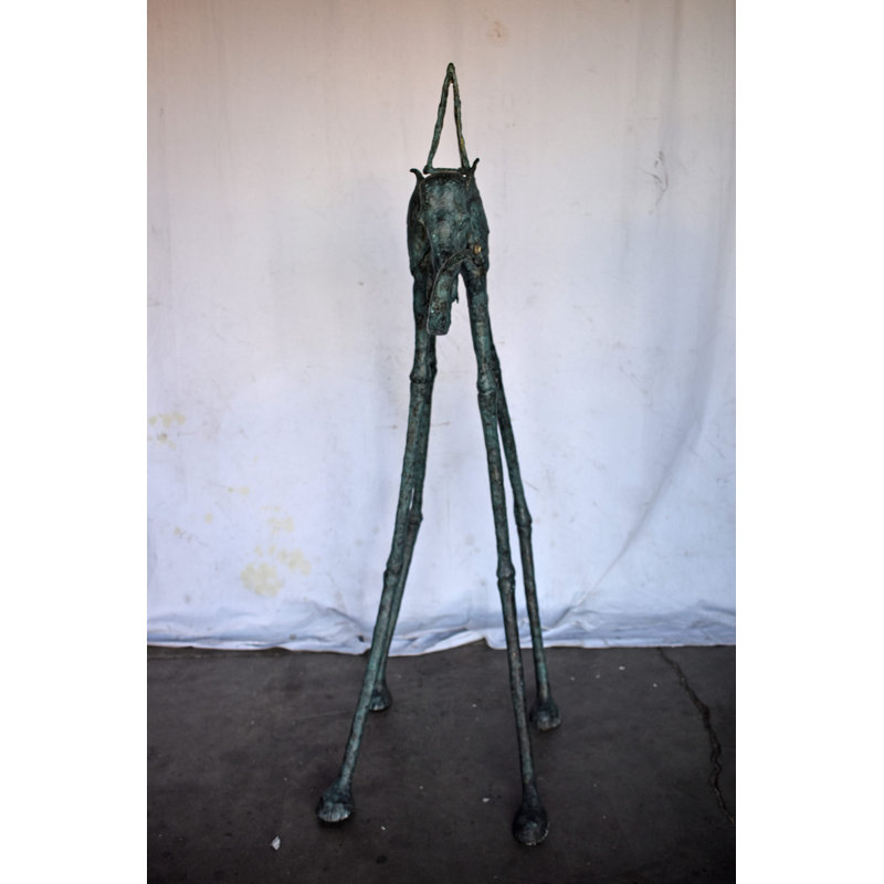 Statue de bronze éléphant Angina, Vert