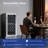 Electactic 27-Bottle Dual Zone Wine Cooler, 23" Wide Freestanding, 3.1cu.ft, Quiet Compressor, UV-Protect Dual-Pane Glass