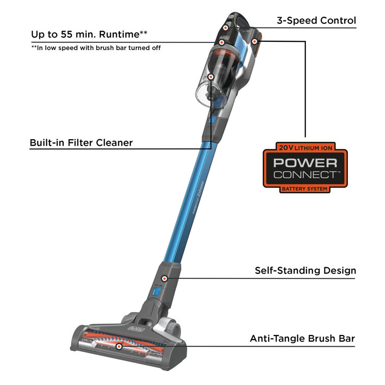  BLACK+DECKER 20V MAX Cordless Sweeper with Power