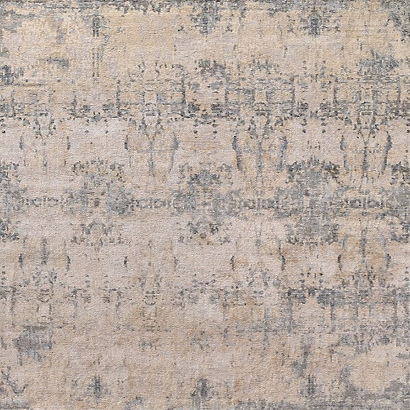 Tapis beige / gris, Carré 5 pi