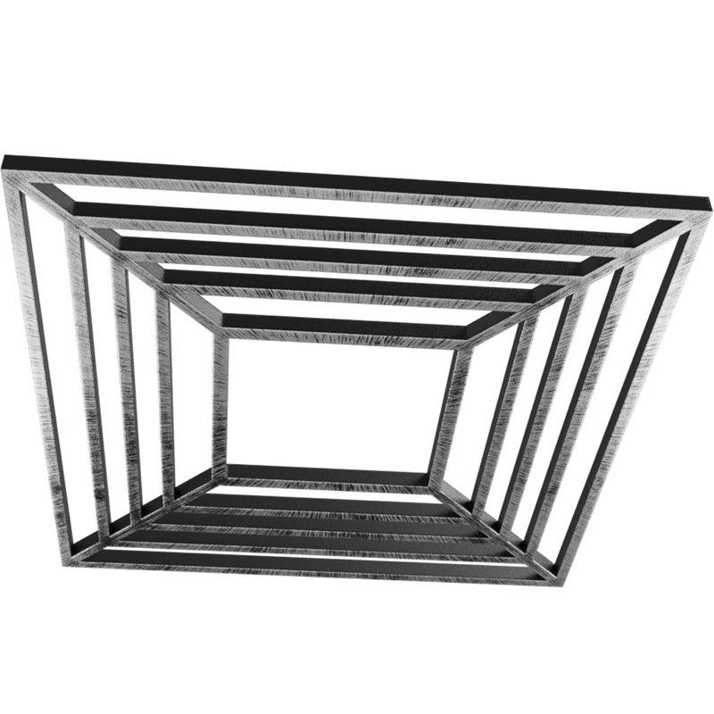 Raven Architectural Grade PVC Pierced Ceiling Medallion, 30" H x 30" W x 1" D, Antiqued Pewter