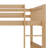 Full Over Full Rubber Wood Bunk Bed With Trundle, Ladder And Guardrails-106347411