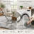 Ebern Designs Soft Fluffy Tie-Dyed Light Grey Shag Area Rug for Living Room Bedroom Nursery Kids Room-1164655158-1164655110