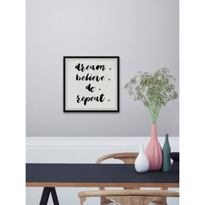 Dream Do Repeat - Single Picture Frame Print