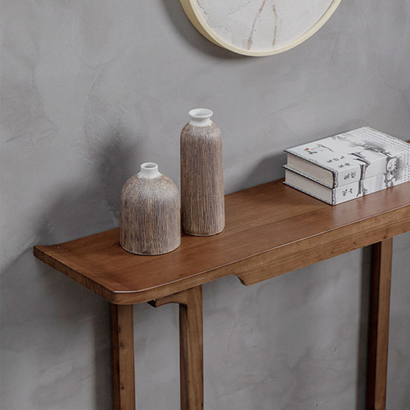Nouvelle console en bois d'orme massif de style chinois, H 33,5 po x l 39,4 po x P 9,8 po