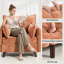 Fauteuil d'appoint rembourré surdimensionné avec rangement dissimulé-1901100488
