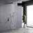 Shower System Shower Faucet Combo Set Wall Mounted With 10" Rainfall Shower Head And Handheld Shower Faucet