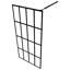 Écran de douche en verre trempé transparent vidaXL 35,4 po x 76,8 po transparent-132840145-132840147