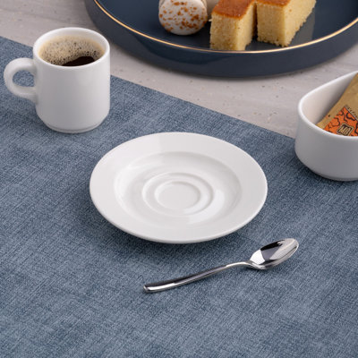 Soucoupe à expresso en porcelaine de qualité supérieure PRIME IVORY, 13 cm