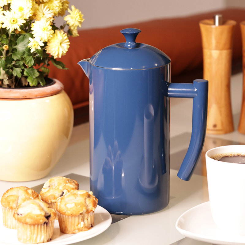 Cafetière à piston 34 oz Frielling, Bleu marine