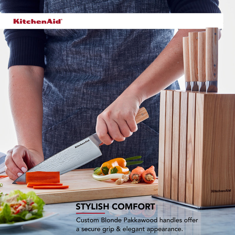 KitchenAid Premium 6 Piece Wood Block Set
