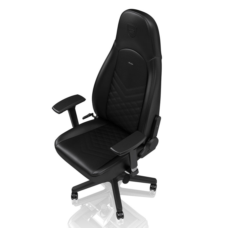 Noblechairs Adjustable Reclining Ergonomic Swiveling PC & Racing Game Chair in Black