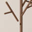 Solid Wood Coat Rack Tree Shaped with 12 Hooks 3 Adjustable Heights Tool Free Assembly-1715182904