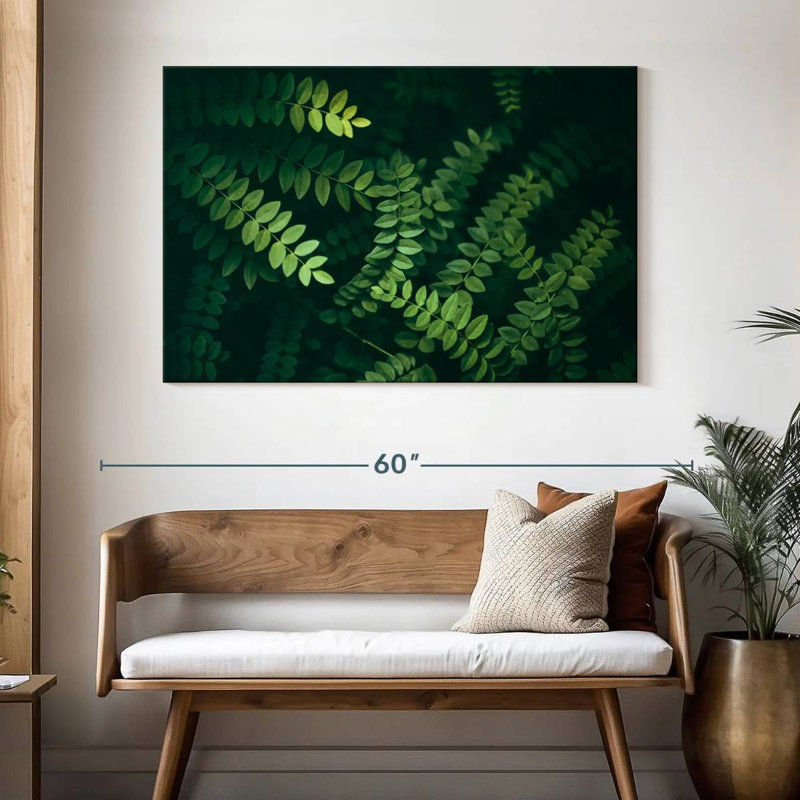 Feuilles d'acacia Harnek, H 32 po x l 48 po