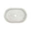 Lavabo vasque de salle de bain en marbre naturel, 600 x 400 x H 150 mm, aspect unique avec imperfections, lavabo ovale blanc de qualité pour la salle de bain, surface lisse, éléments de design luxueux